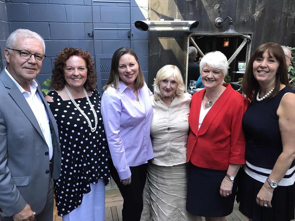 OPSBA's tweet photo. Celebrating our ED Gail Anderson's retirement w Pres @FrenchLaurie, &amp; Past Pres's @CFifeKW, @2014colleen, Rick Johnson, Liz Sandals #onpoli https://t.co/h2K2ln3w0E