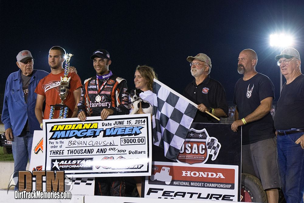 3 years ago today, Bryan Clauson won @ Kokomo Speedway.

Happy 28th birthday Bryan Clauson   
