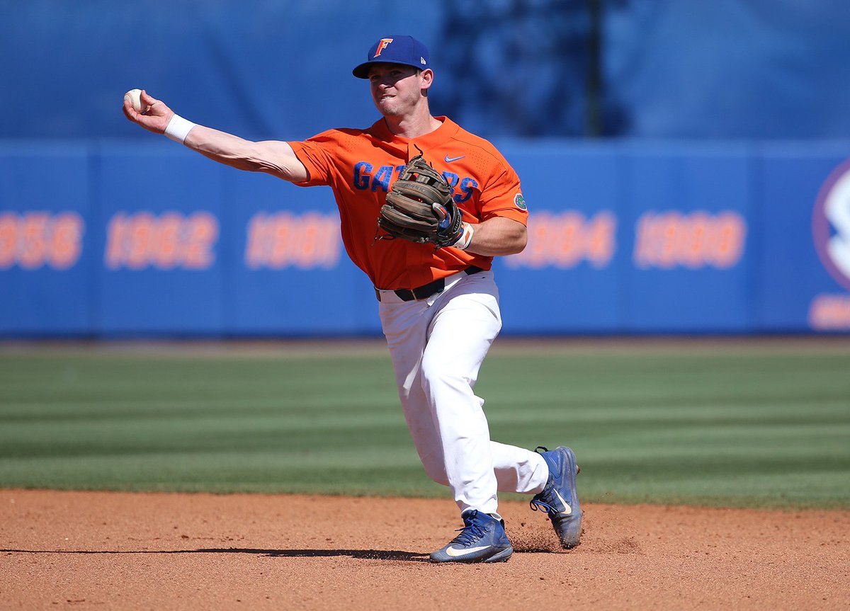 GatorsBB's tweet photo. 4️⃣ #Gators drafted on final day of #MLBDraft17
That's 3️⃣ years in a row with at least 8️⃣ #Gators drafted❗️
📰: https://t.co/1w8ZzyUmd5 https://t.co/9ROB7RiGDO
