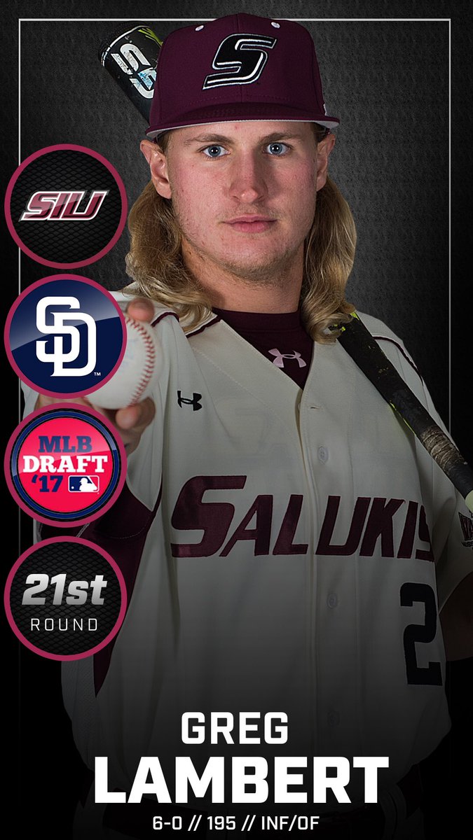 SIU_Baseball's tweet photo. #Salukis in the Draft

➡️ 104 taken all-time
➡️ Four this year (most since '90)
➡️ 24 have made the MLB

Congrats Chad, Greg, Nick and Joey! https://t.co/L7VeDujDca
