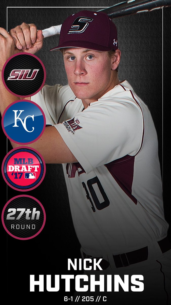 SIU_Baseball's tweet photo. #Salukis in the Draft

➡️ 104 taken all-time
➡️ Four this year (most since '90)
➡️ 24 have made the MLB

Congrats Chad, Greg, Nick and Joey! https://t.co/L7VeDujDca