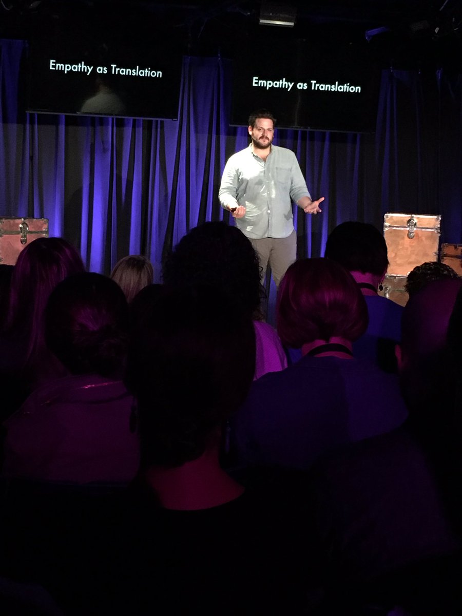 AMTRutledge's tweet photo. Mike Young kicks off our #MoVetalks with spoken word poetry and empathy as translation of souls #fuse17 https://t.co/jx2MdREYVW