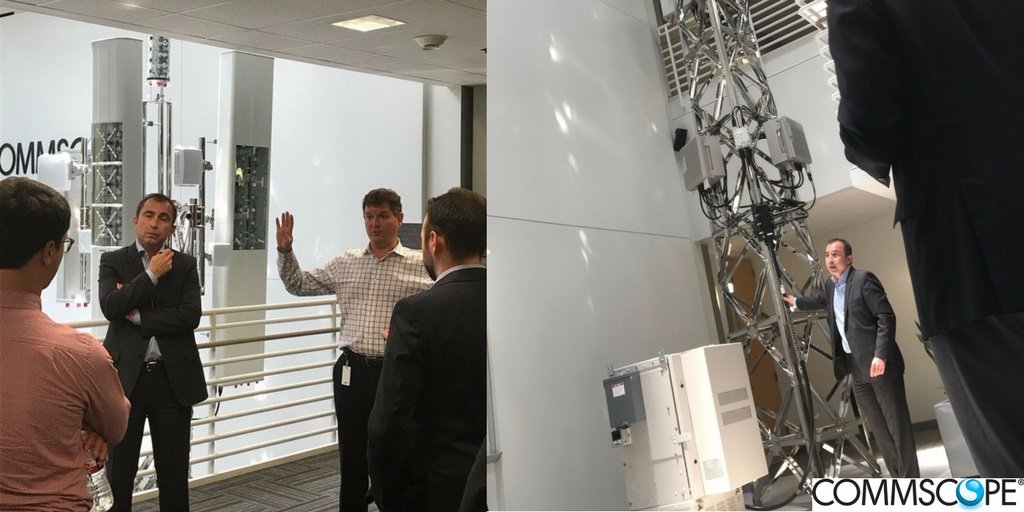 CommScope's tweet photo. .@BsCardwell and Farid Firouzbakht speaks with investors at our Richardson, TX facility. #CommScope https://t.co/iUobDPpb0y