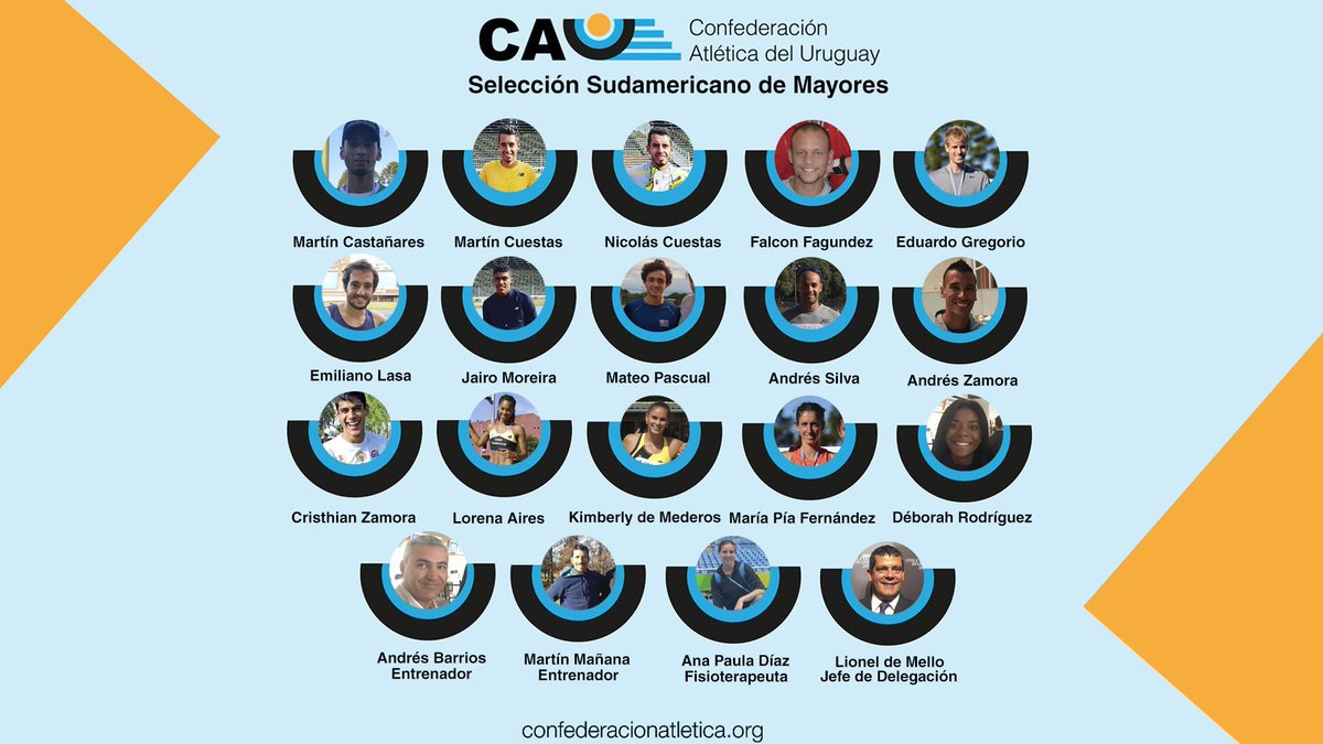 #atletismOURU Se definió la Selección para el Sudamericano de Mayores en Asunción, Paraguay. <a href="/FPAOficial/">Paraguay Atletismo</a>