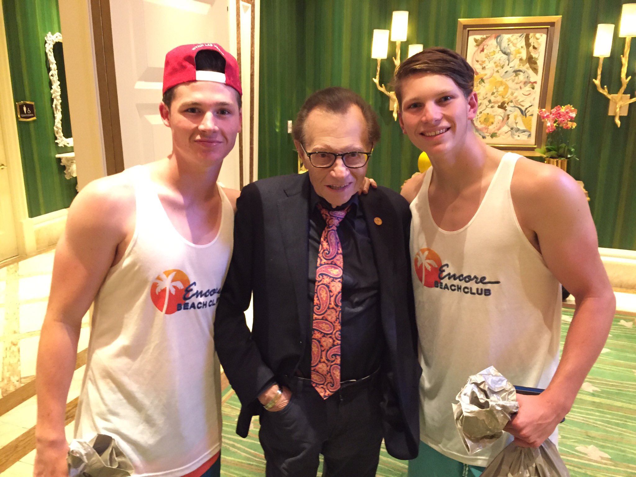 Larry King on X: Proud of both of my sons Cannon & Chance!   / X