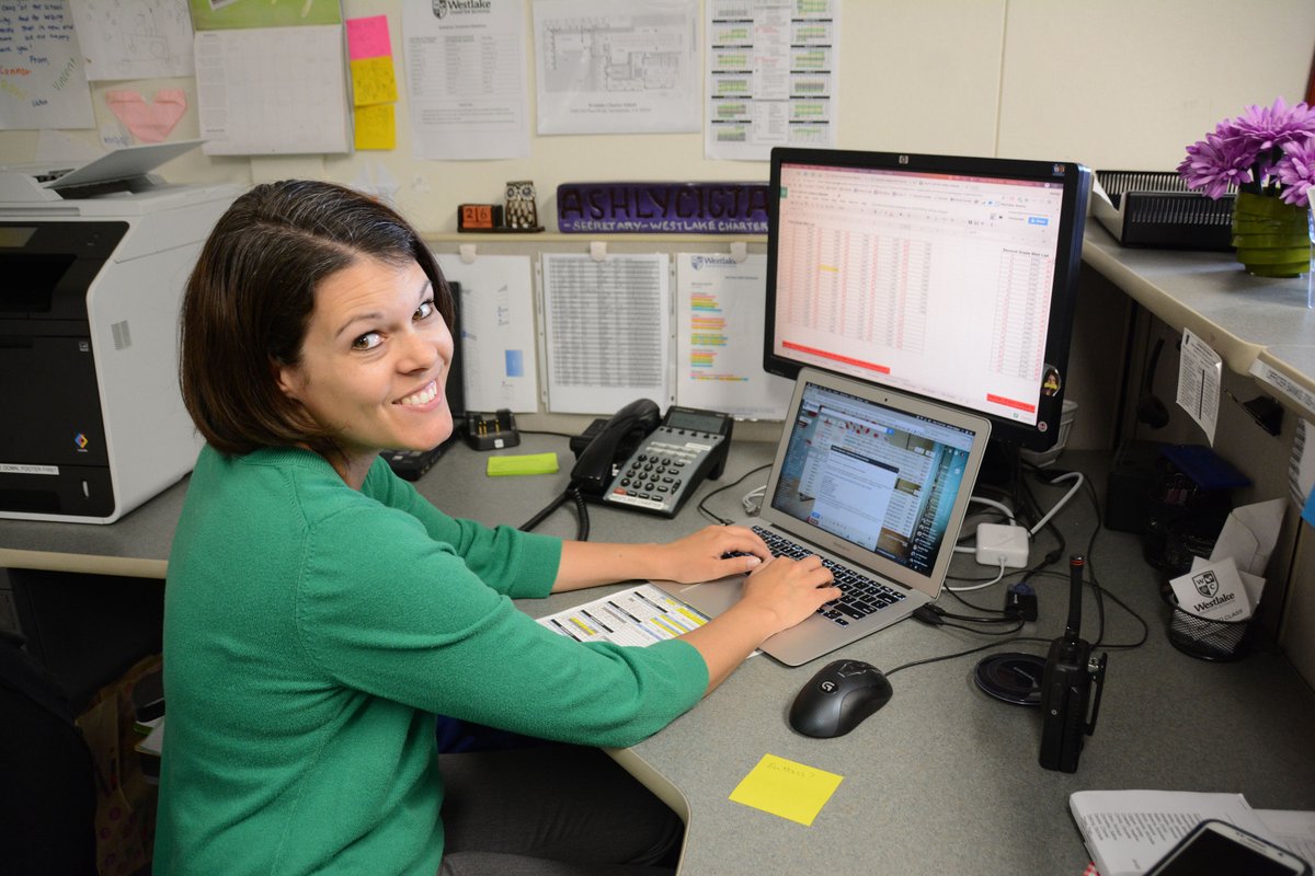 westlakecharter's tweet photo. Ashley Cajigas is really a superhero disguised as a secretary. You are so special and important to the Westlake family! #WCSCelebrates https://t.co/fhcjauulBp