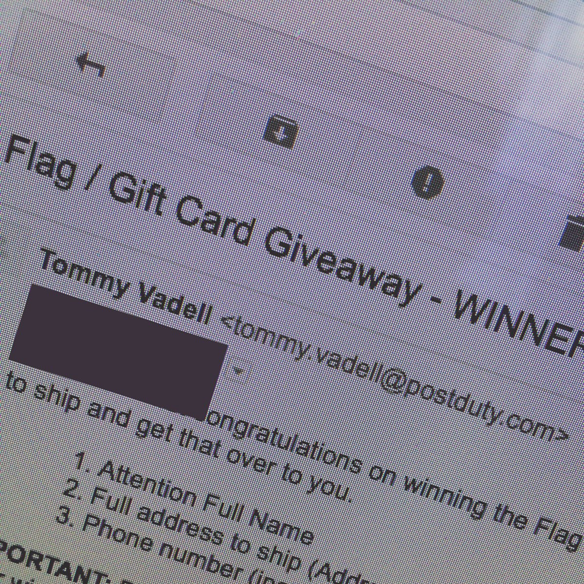PostDuty's tweet image. We have a winner &amp;amp; will announce upon confirmed receipt of our email! Thx to everyone who participated #flagday #americanflag #winner