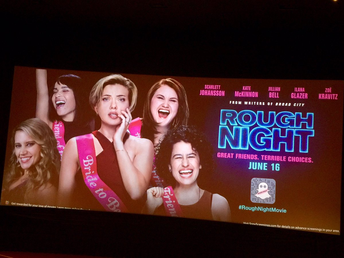 DaRockIsBack's tweet photo. #RoughNightMovie #Screening Thanks to #SonyScreenings for the tickets! great way to end my day after a root canal! #ReadyToLaugh https://t.co/rDurh2ZddQ
