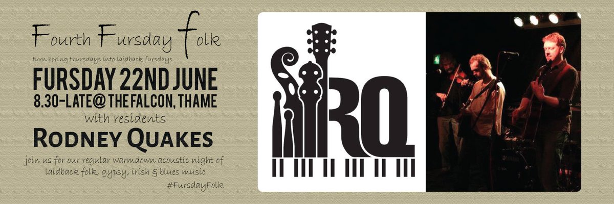Fursday time! Join us for laidback #folkmusic at our regular warmdown acoustic slot <a href="/TheFalconThame/">The Falcon</a> Thurs 22 Jun #Thame #FursdayFolk #Oxford