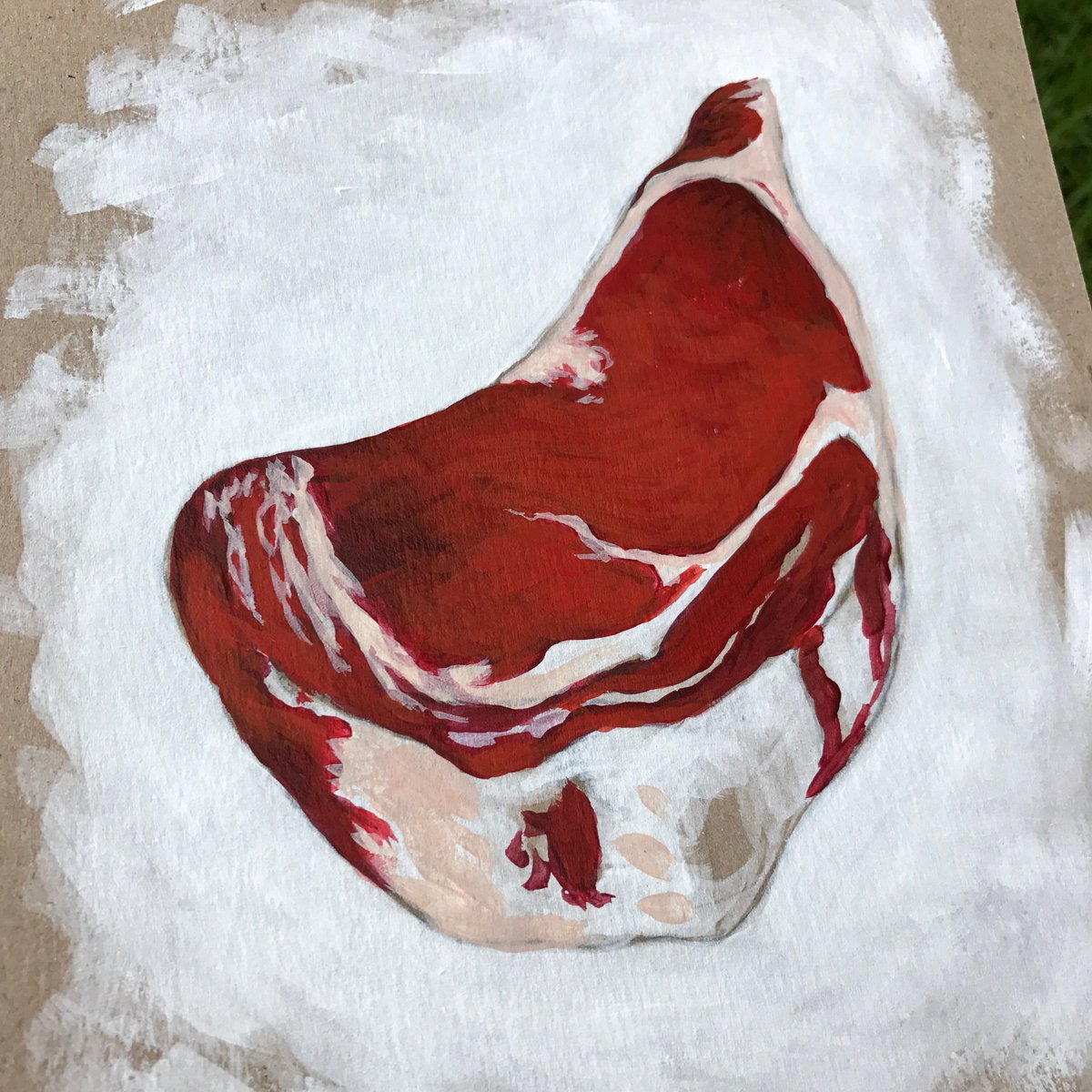 theWayToRoast's tweet photo. Made time to work on this #ribeye this past weekend. It’s starting to shape up. For sale soon in my #Etsy store. #redmeat. https://t.co/O2nSZA2HFc