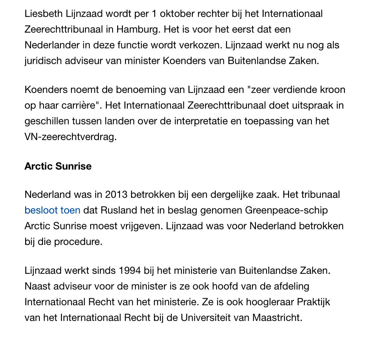 KvanOosterom's tweet photo. Media in the Netherlands: first Dutch and second female judge ever has been elected to International Tribunal for the Law of the Sea. https://t.co/ltdZxvbZgc