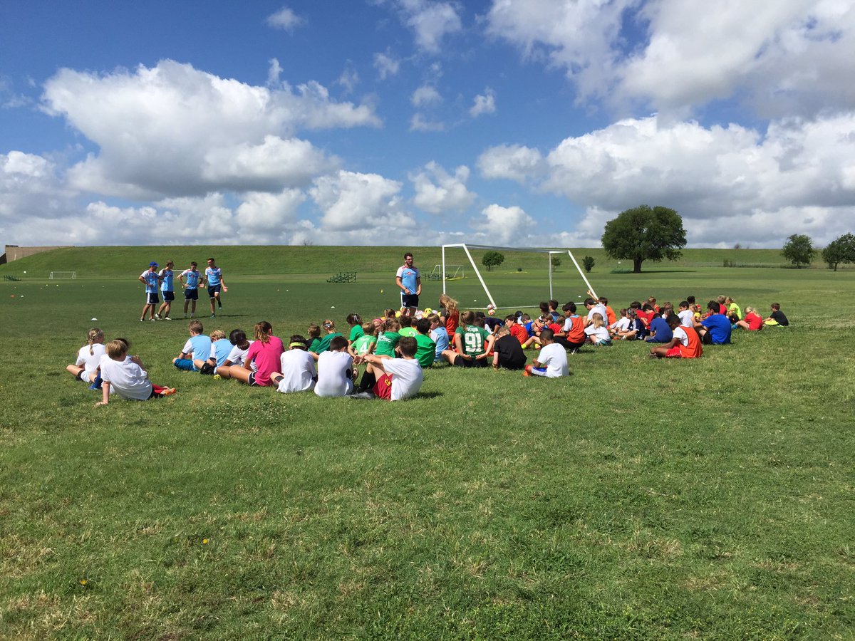 Great day <a href="/FWYouthSoccer/">FortWorthYouthSoccer</a> fields with our first Challenger Sports summer camp
