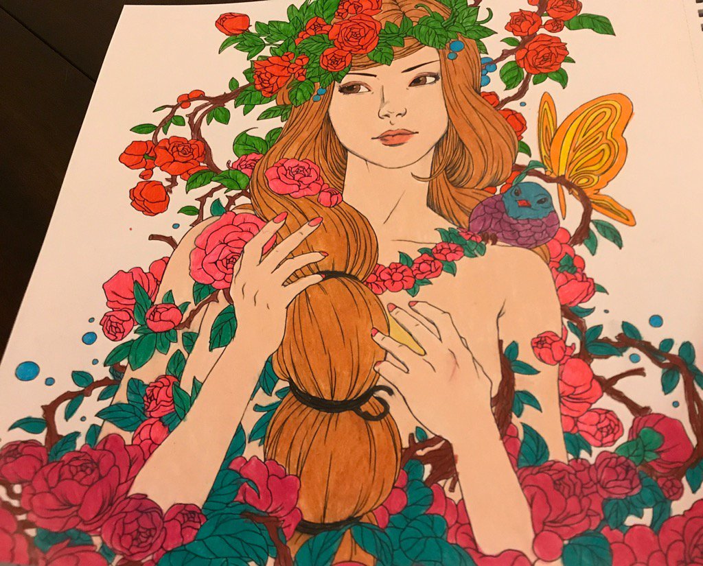 princessgrace10's tweet photo. Fantasia #adultcoloringbook #mycreativeescape #coloring https://t.co/1LtC1YtLkB