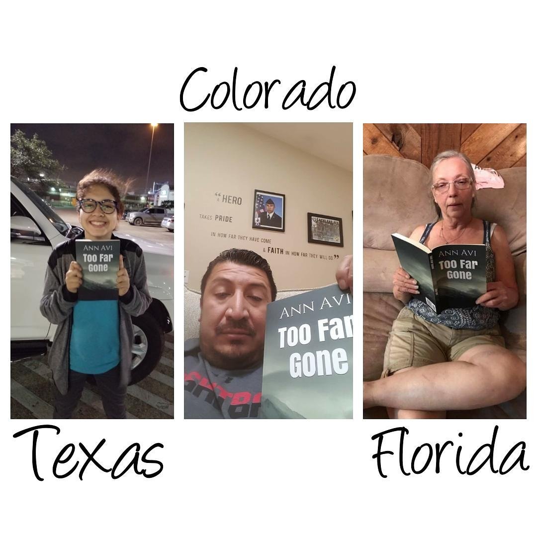 ItsMeAnnAvi's tweet photo. Officially in 4 states! (GA not pictured) #firsttimeauthor #authorsoftwitter #toofargone #amazonbooks https://t.co/rZdzGZI1HO