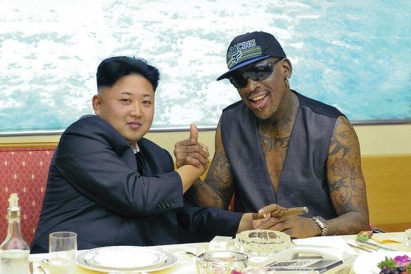 bpicks's tweet image. Is @realDonaldTrump going to appoint @dennisrodman as special ambassador to N. Korea to ease global tensions?