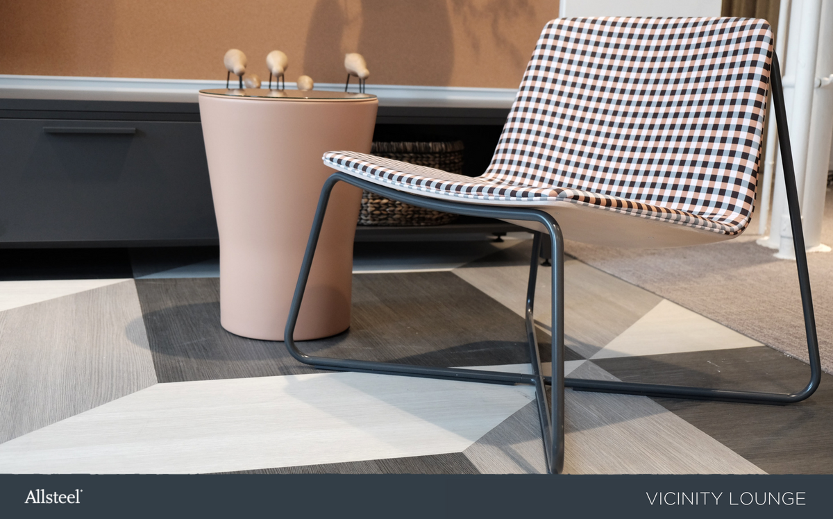 Allsteel's tweet photo. Vicinity Lounge is a beautiful lounge that works well in reception or collaborative spaces. #NeoCon2017 #InTheVicinity https://t.co/GTvcWIDO3l