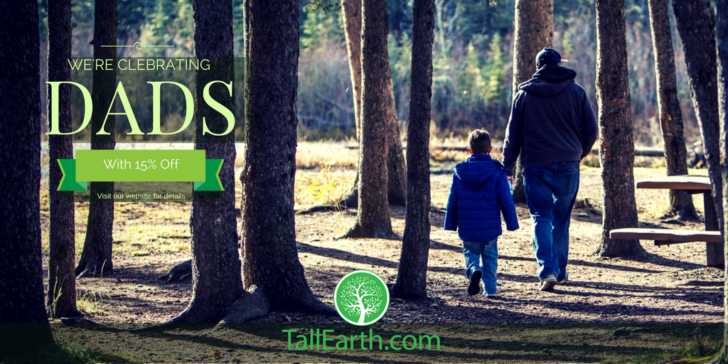 TallEarth's tweet photo. We're celebrating #dads with a 15% off promo! Happy #fathersday  https://t.co/8mvN4GHcne https://t.co/BdxSO0grUw