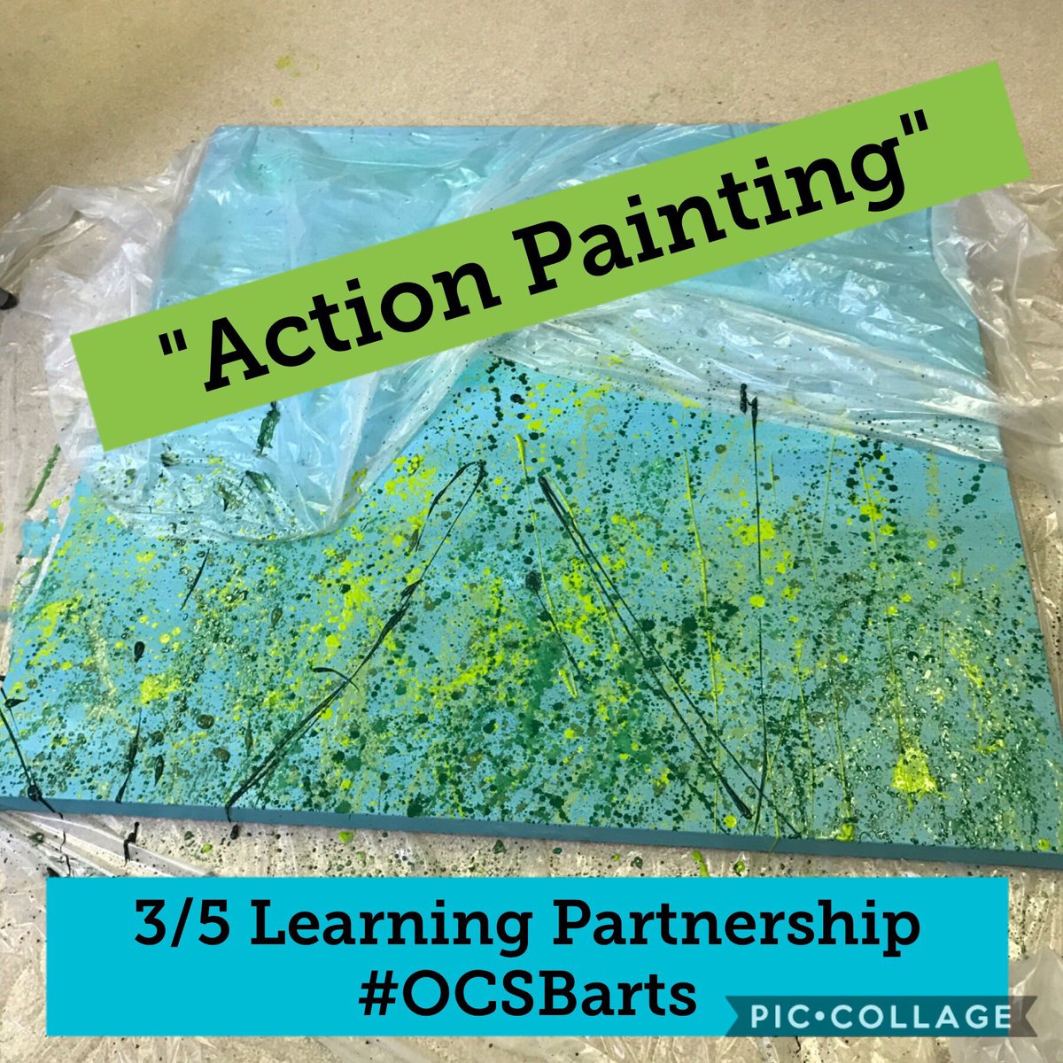 HFLearn's tweet image. "I don't paint nature. I am nature." -Jackson Pollock #OCSBarts #LearningPartnership #ocsbDL #OCSBeco @MrsChampigny #stemilysipsaw