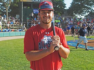 RenardSports's tweet photo. VIDEO: Sam Houston alum Kameron Esthay drafted by Nationals, will forgo senior season at Baylor
https://t.co/069tMbbN5w
#MLBdraft17 https://t.co/adGPccEl9R