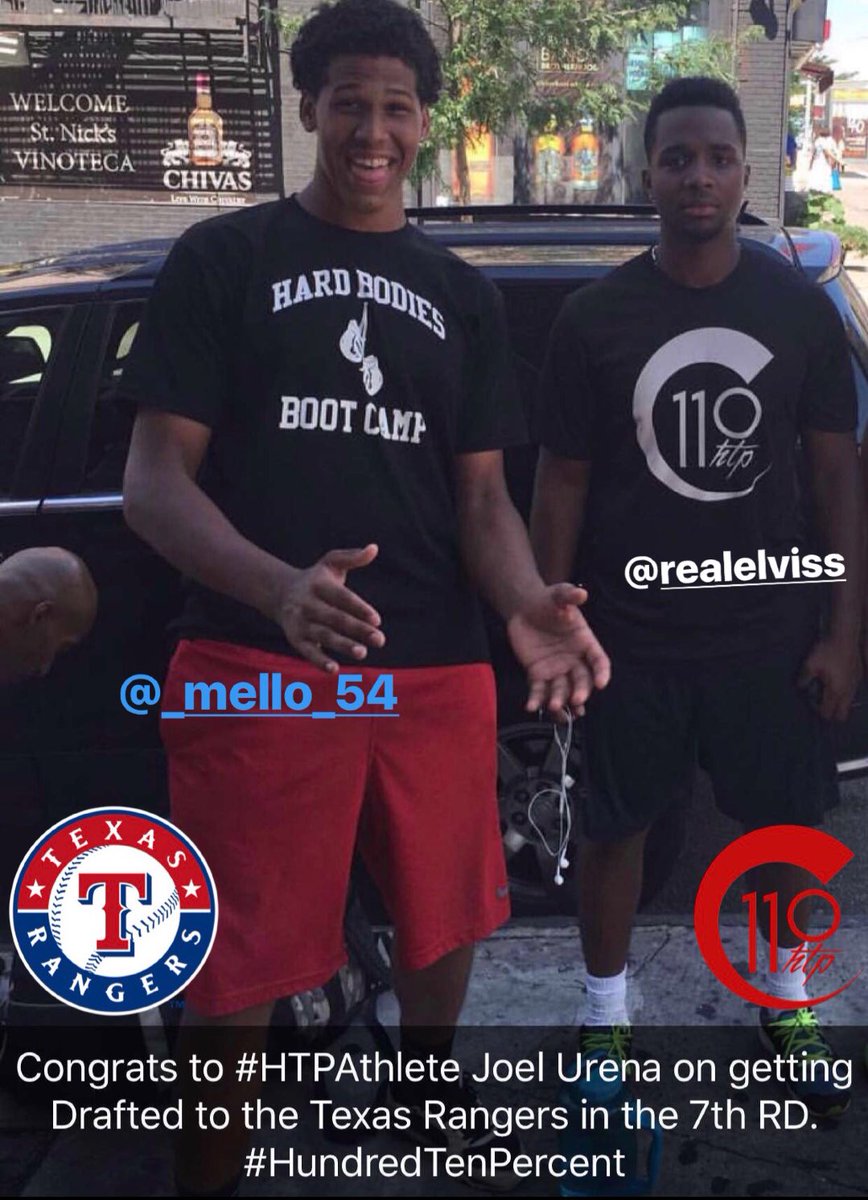 hundredtenhtp's tweet photo. Congrat #HTPAthlete Joel Urena on being selected in the MLB First Player Draft by the Texas Rangers! https://t.co/UXE4oA1GR3