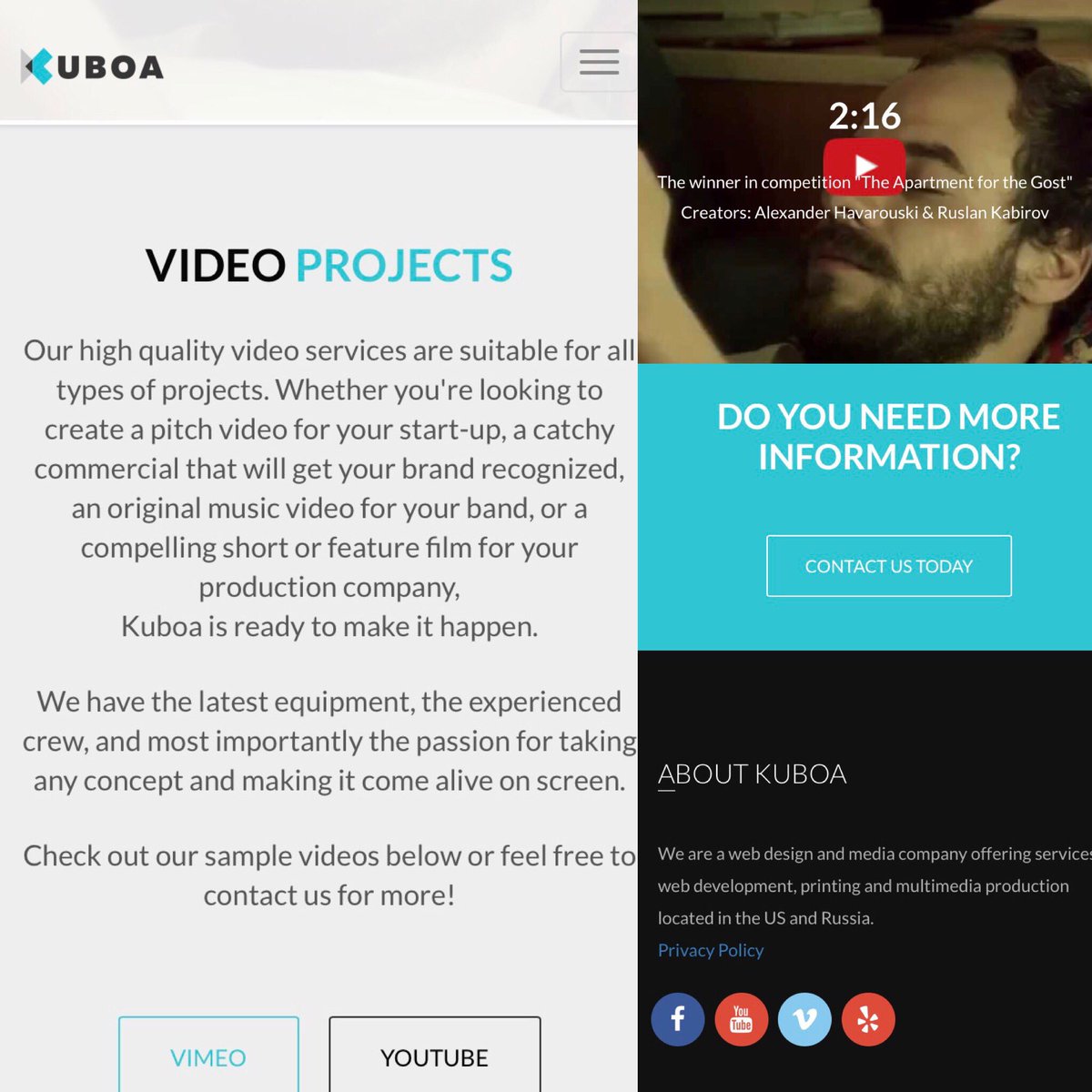 kuboallc's tweet photo. 🎞🎬🎥Attention Filmmakers! Kuboa's award winning team can create that compelling film or original music video you want.  #film #video #editing https://t.co/MurfmqCPsk