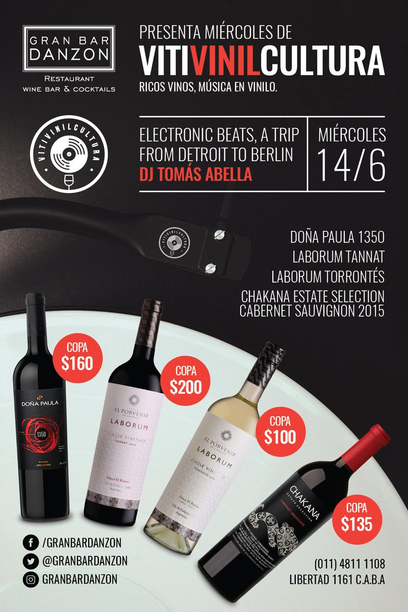 Hoy es #Miércoles de #VitivinilCultura en <a href="/granbardanzon/">GRAN BAR DANZÓN</a>