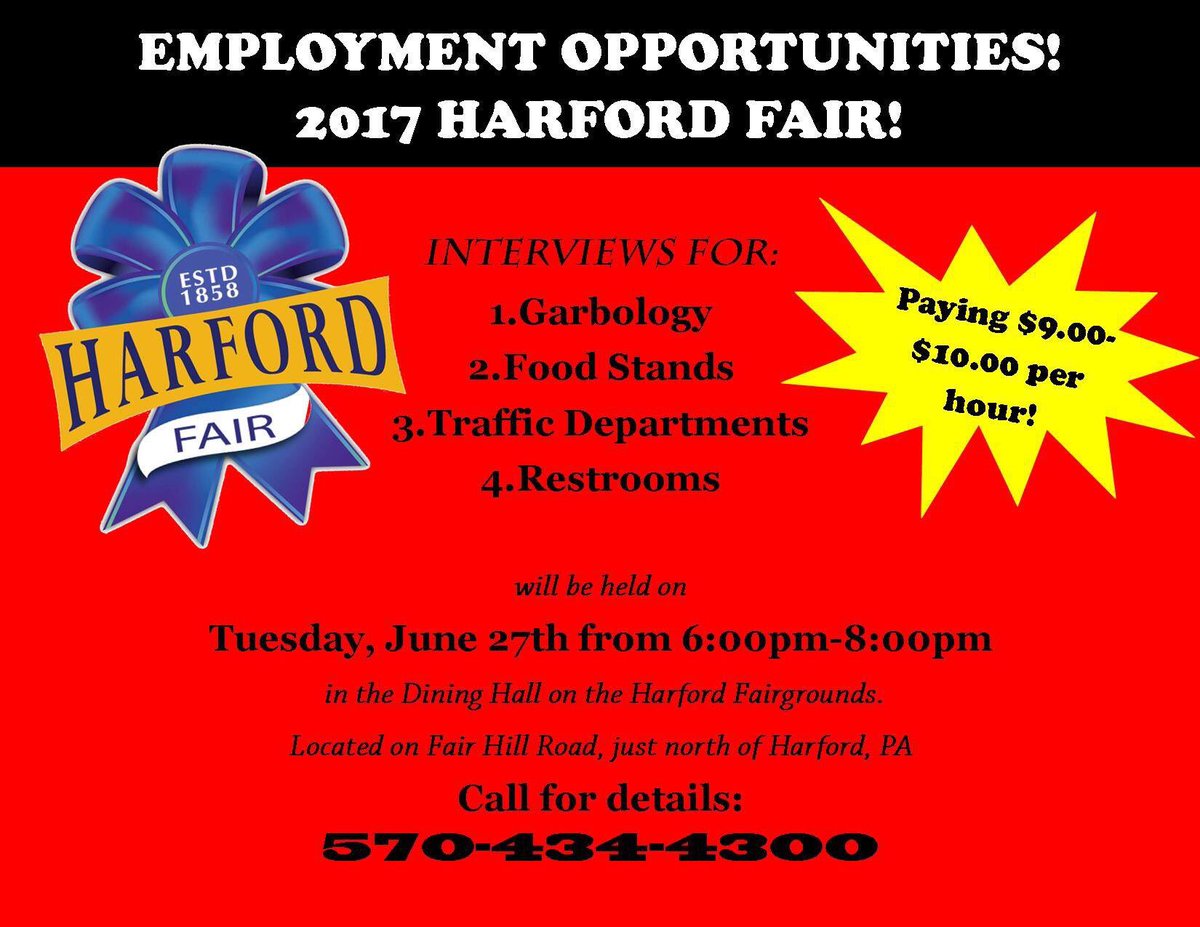 Spread the word! We're looking for a few good men and women to help make the 2017 Fair a success!