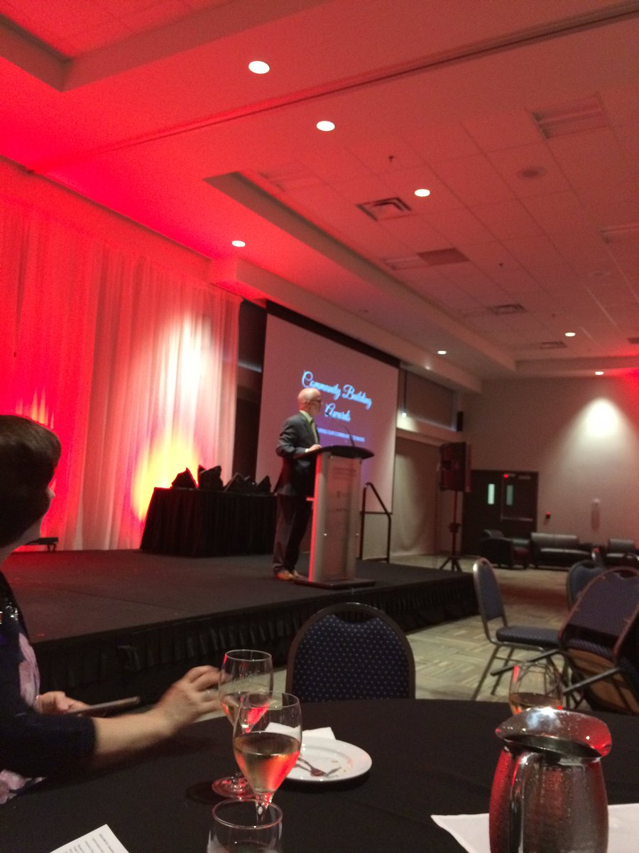 Celebrating and thanking at the Community Building Awards! @FMUnitedWay #ThisIsHome #YMM