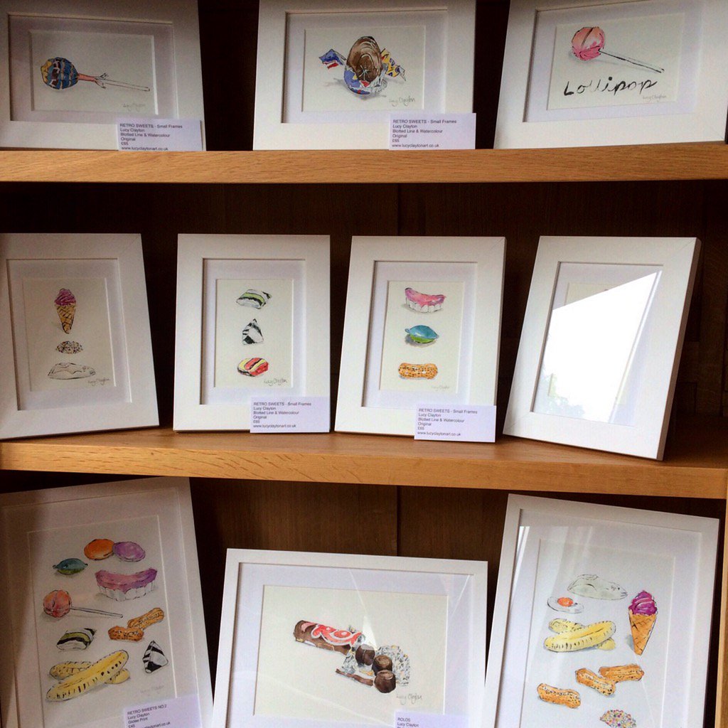 Better start dusting the #retrosweets - we reopen for <a href="/SEOpenStudios/">South East Open Studios</a> this Fri to Sun 11am-6pm lucyclaytonart.co.uk/exhibitions/
