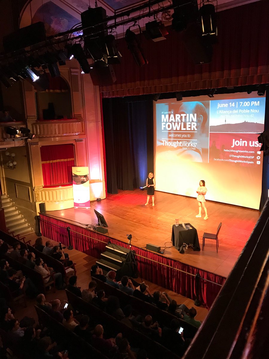 ThoughtworksESP's tweet photo. Si encara no has vist #FowlerBCN, aquí tens el link https://t.co/Ey8gq7HtGJ https://t.co/tBBCyIt4km
