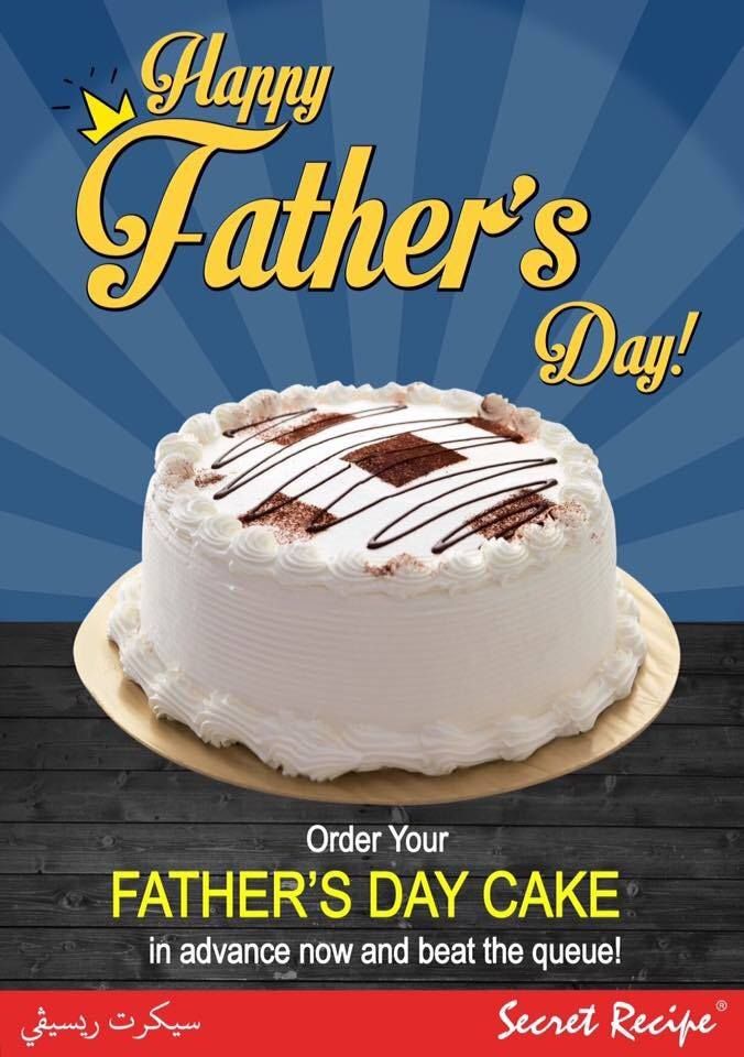 suriasabah's tweet photo. Father's Day just around the corner!!! Father's Day Cake to world greatest dad!

Order now at Secret Recipe Suria Sabah and beat the queue ! https://t.co/pF4U6CV0WL