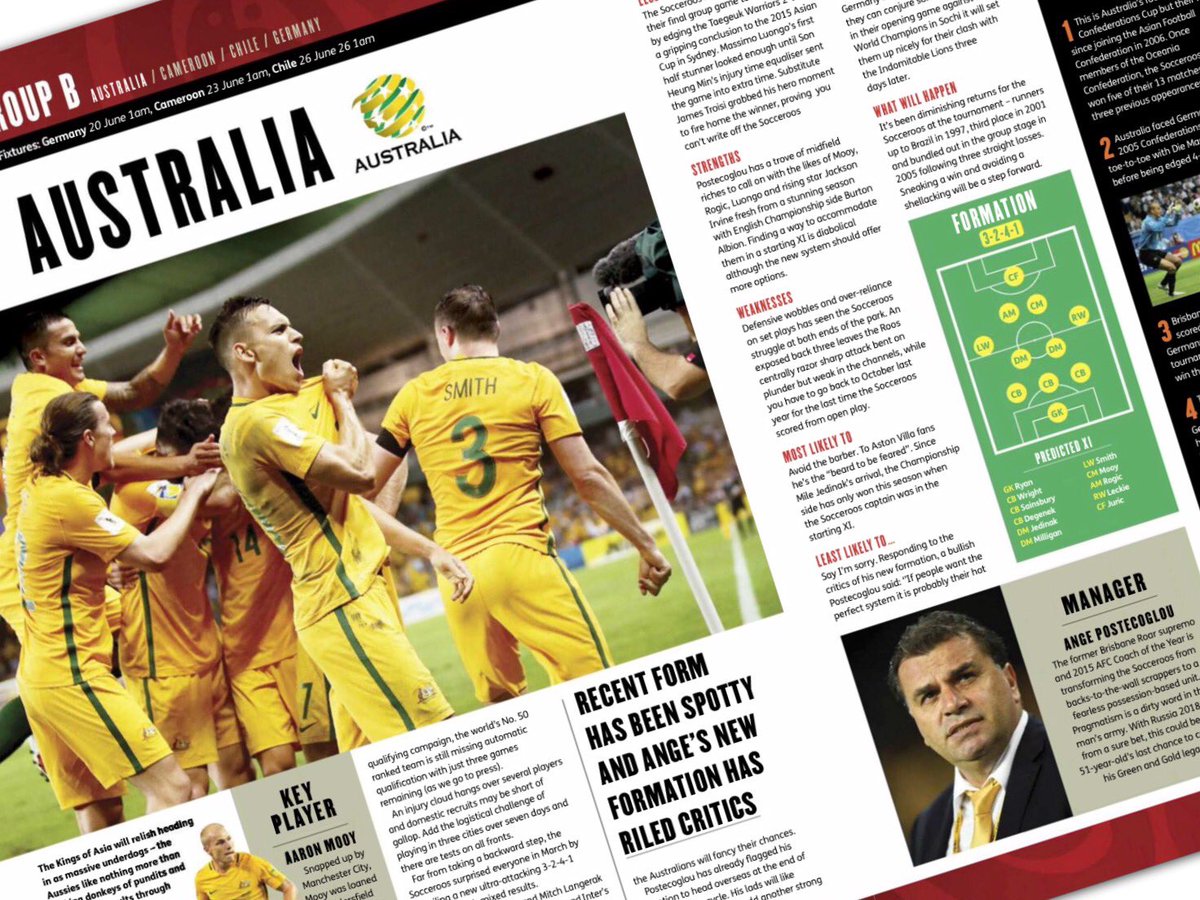 rawprawn25's tweet photo. @KevinAirs442 hey, cracker @FourFourTwoOz this month with the #ConfedsCup2017 preview mate
#loveyourwork #godigitalorreaditathome https://t.co/RA5DMx2014