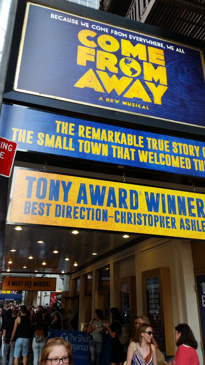 sassygirl14's tweet photo. Forgot to post these @wecomefromaway beauties last night... #bestdirector #signageloveit #chrisashley https://t.co/1wVUxUeIMS
