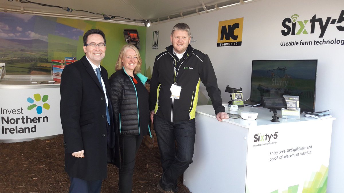 Delighted to meet John Arrell CEO of <a href="/sixty5tech/">Sixty-5</a> at #Fieldays2017 with <a href="/InvestNI/">Invest NI</a>. Great technology for NZ market