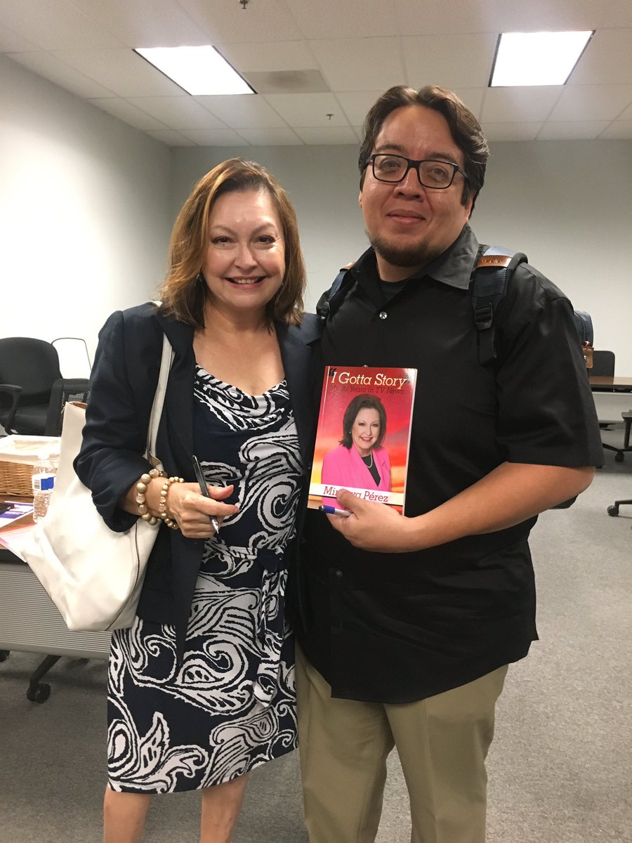 Honored to now own an autographed copy of "I Gotta Story: My 30 Years in TV News" by Minerva Perez #hounews #HAHMP