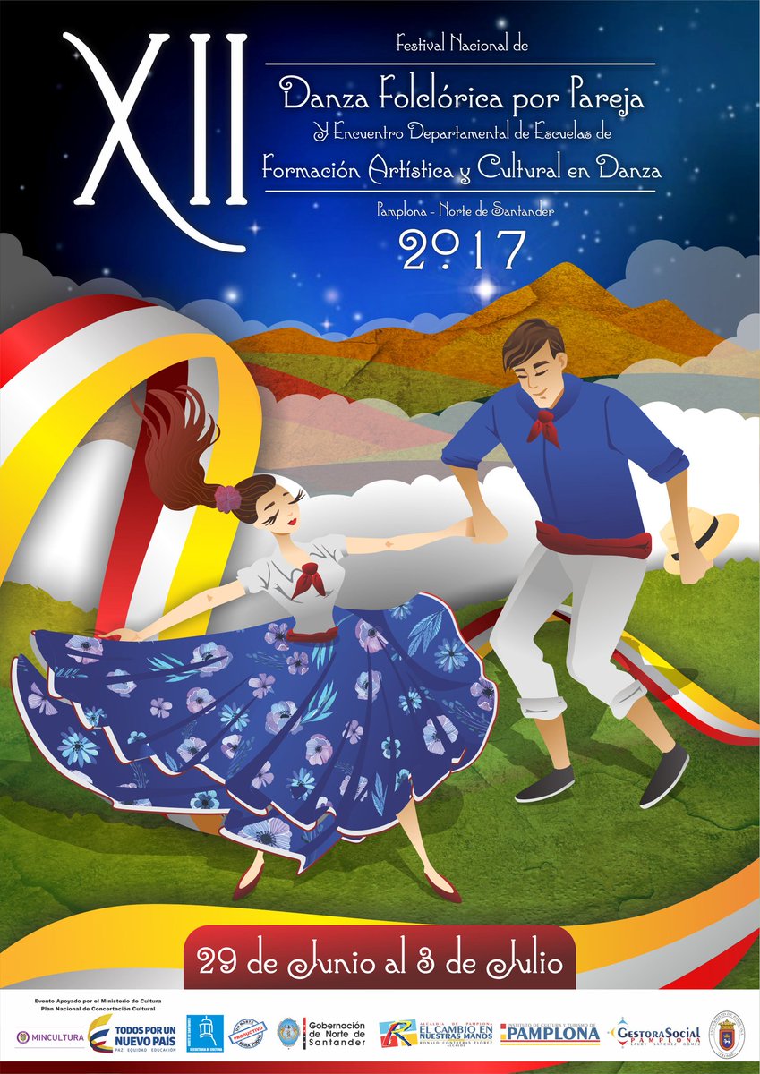 #ElICTPamplona INVITA AL XII FESTIVAL NACIONAL DE DANZAS FOLCLÓRICAS POR PAREJA #FeriasYFiestas #RonaldContrerasAlcalde #ICTPamplona