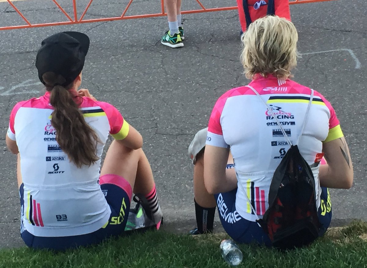 cycleryracing's tweet photo. Such a great day! @formacannie taking 6th in the TT in the am and @arianebonhomme the #amateur jersey &amp; @stephroorda #mostaggro in stage2 https://t.co/w3iRa8zmQA