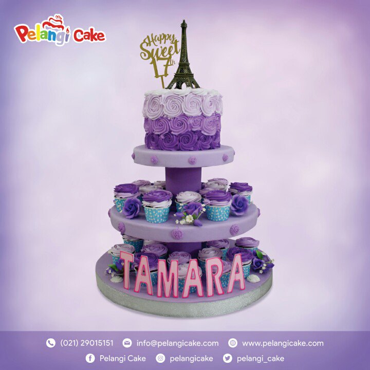 sweet 17 number cake