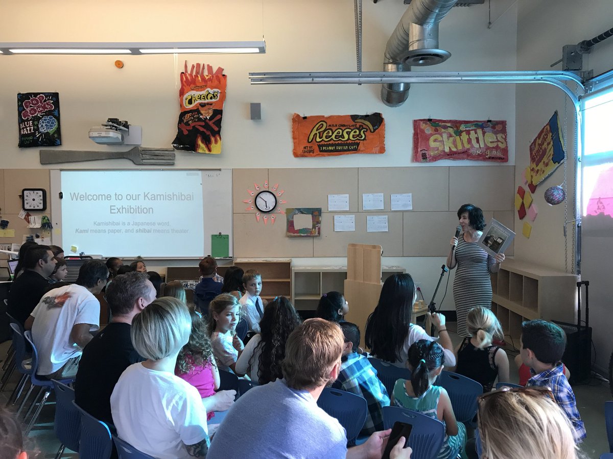 spark_hte's tweet photo. First graders perform their Kamishibai stories @WriteOutLoudSD @k6art @HTeNorthCounty #htenc @hightechhigh #kamishibai  #storytelling https://t.co/E3a5ezWswu