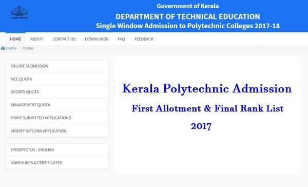 govtjobsdata's tweet image. #KeralaPolytechnic First Allotment Final Rank 2017

#DTEKerala #Polytechnic First Allotment Results 2017 Final Rank

govtjobsdata.com/dte-kerala-pol…