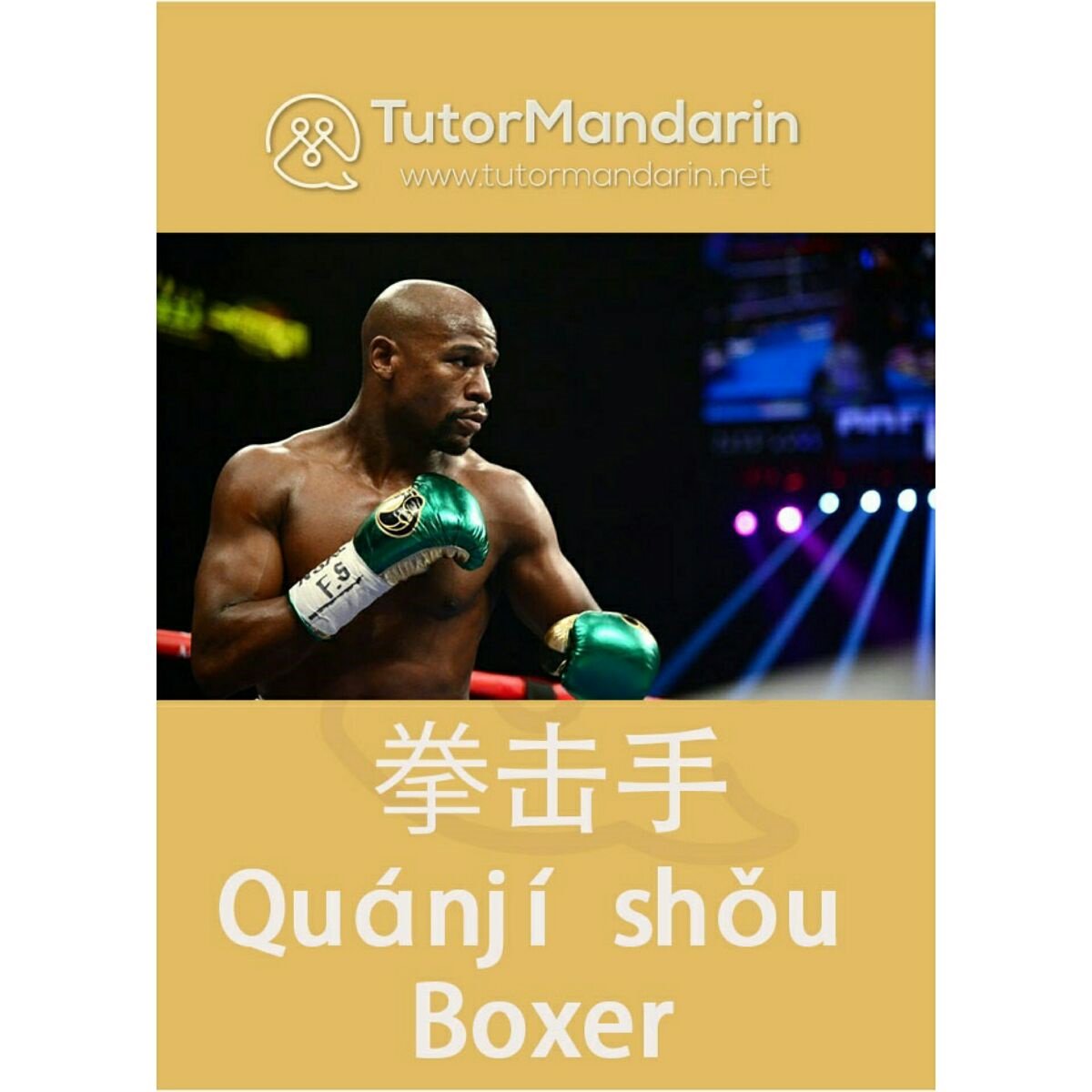 mytutormandarin's tweet photo. #Mayweather #Boxer #拳击手 an American professional boxer. info:https://t.co/JC6zH7Ras4 
#TutorMandarin #ChineseLanguage #dailyvocabs #mandarin https://t.co/hcyKjXOTes