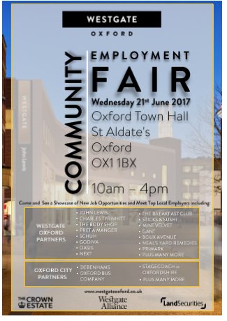 TheOxfordAcad's tweet photo. Community Employment Fair next week https://t.co/ueWX9XdA1o