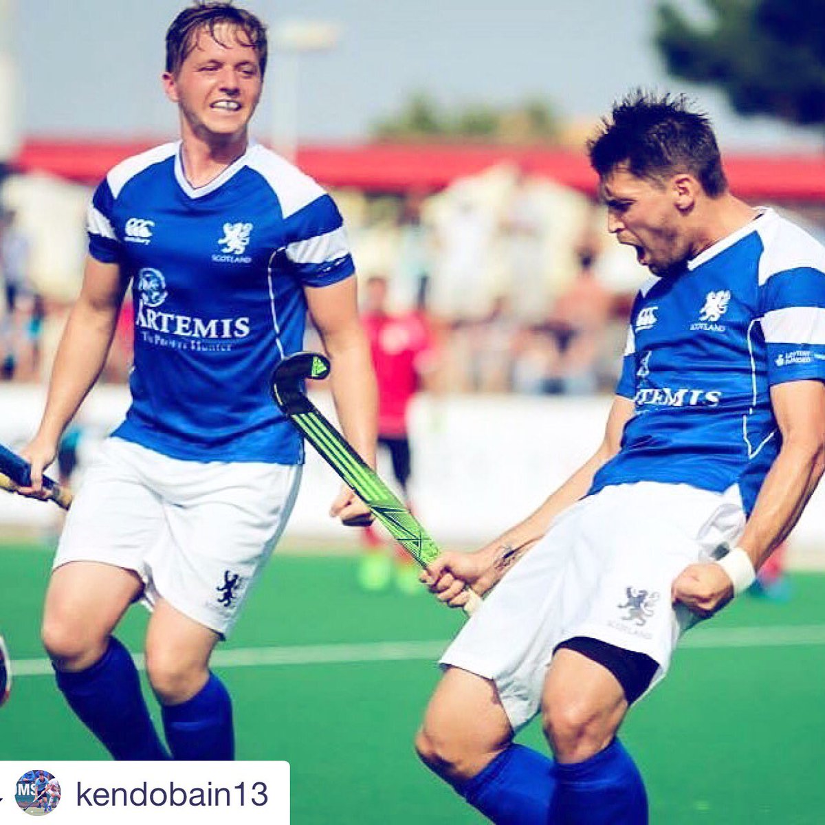 good luck to my boy <a href="/Kennybain13/">Kenny Bain</a> 😍and the rest of the <a href="/Blue_Sticks/">Scottish Blue Sticks</a> sticks !!! Kick ass and enjoy the tournament! 💪🏼🏑 l