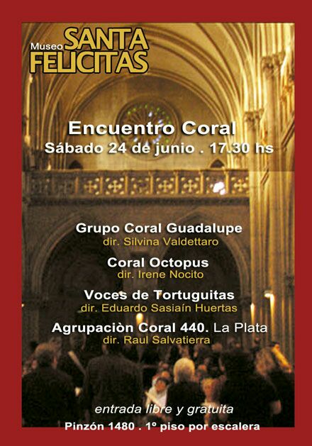Sábado 24 de junio Encuentro Coral 17.30 hs. ENTRADA LIBRE Y GRATUITA
Encontrá todas las actividades del mes en ow.ly/WIuK30cBuO7