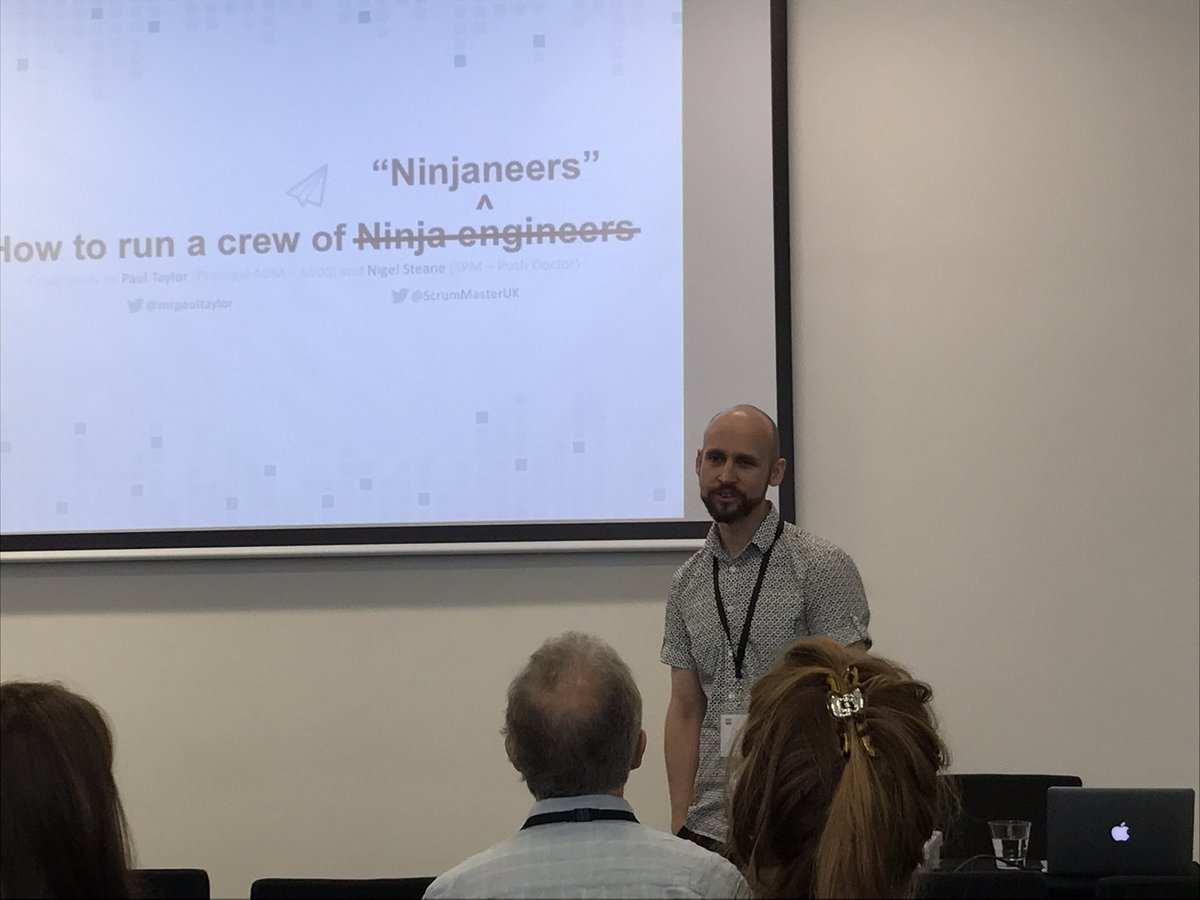 Helen_J_Meek's tweet photo. @mrpaultaylor &amp; @ScrumMasterUK kicking off their session at #agileCityLon ... Go @ASOS !! https://t.co/wvxIS6sP5u
