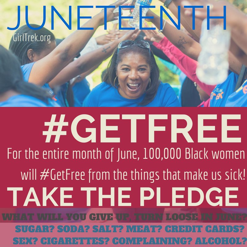 Olliegall's tweet photo. #TGBATG @GirlTrek #4Dark30 #FunB4TheSun 4-6miles We're halfway through 100-mile #GetFree challenge 4 June. #GivingUpBadHabits #GetFree4Me https://t.co/9rsaE0BqEc