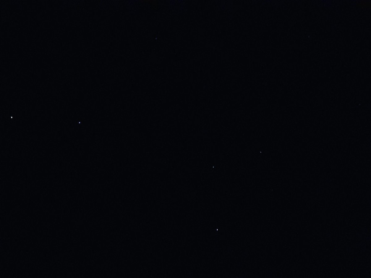 speechleyish's tweet photo. The Southern Cross (two stars of which are camera shy) next to Circinus #auscore https://t.co/6xjlTXKQh2