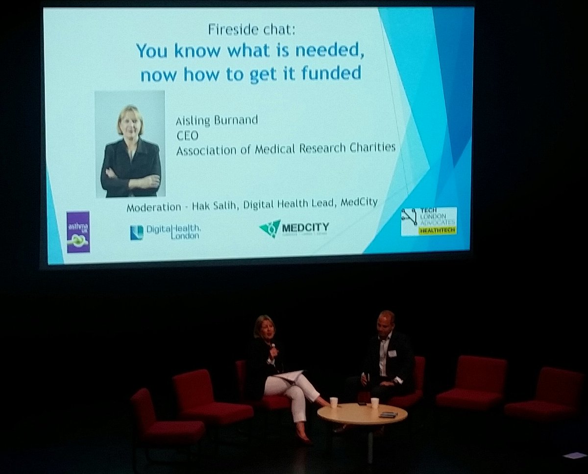 MedCityHQ's tweet photo. .@Aisling68242736: £1.6bn investment into med research. Check out their impact stories at @AMRC now! #HTInnovators https://t.co/c1i47qmUPu