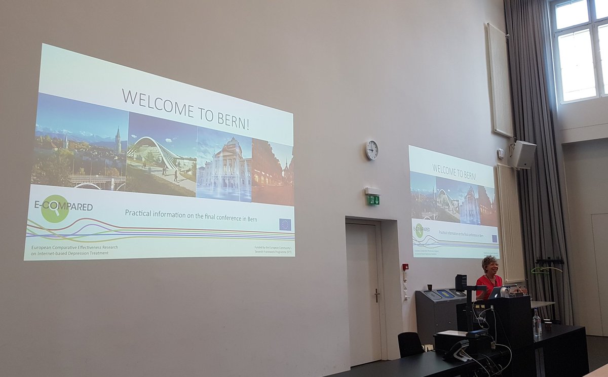 ecompared's tweet photo. The @ecompared final meeting has started! #ecompared #depression #blendedtreatment #fp7 https://t.co/xzxyagf8Ch