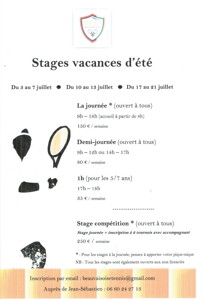 BOTOISE's tweet image. Stages vacances d' été   au  BOT - beauvaisoisetennis.com/stages-vacance… @VilledeBeauvais #Beauvais
